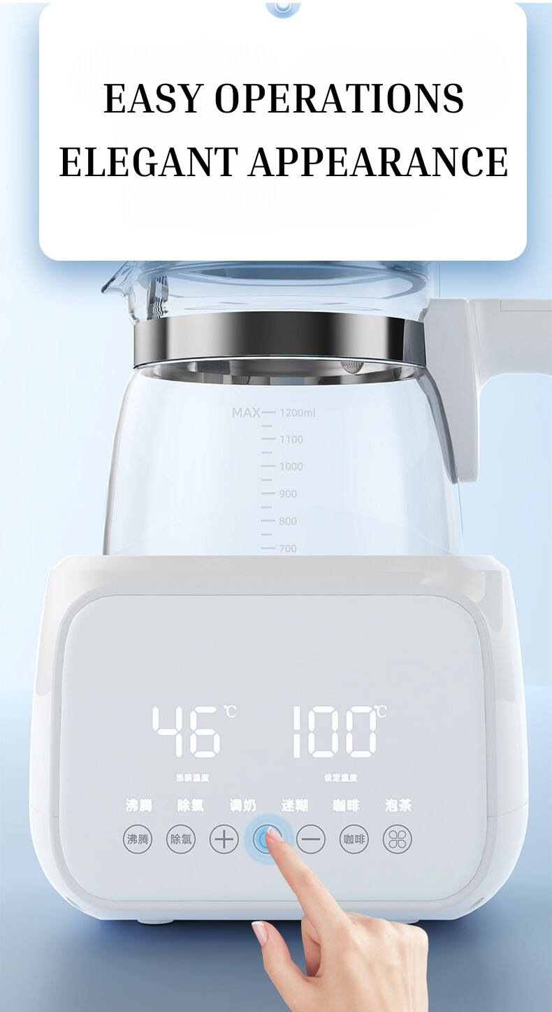 Full Glass Thermostatic Kettle